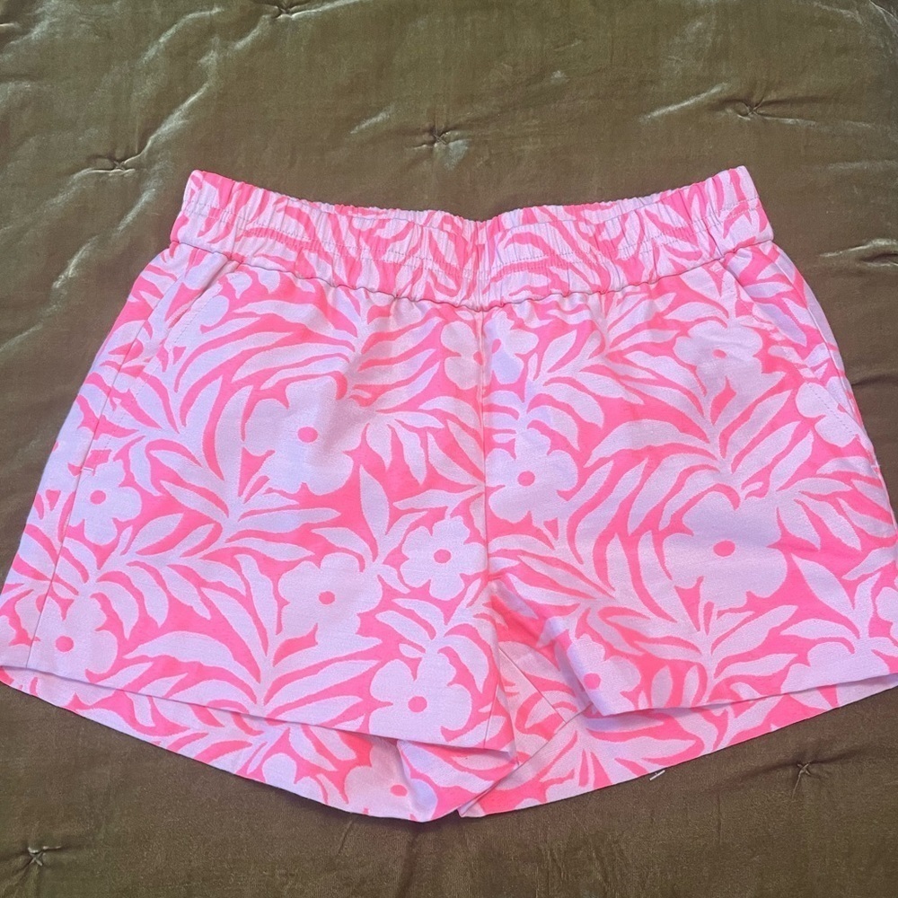 Jcrew Plumeria Shorts Neon